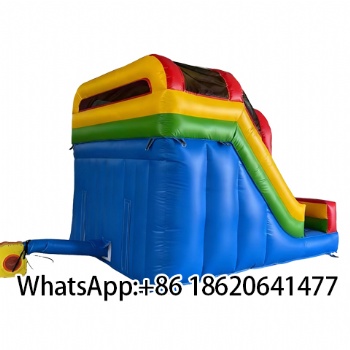 Factory Price Mini  Bounce Blow up Slide Inflatable Double Dry Slide for Kids