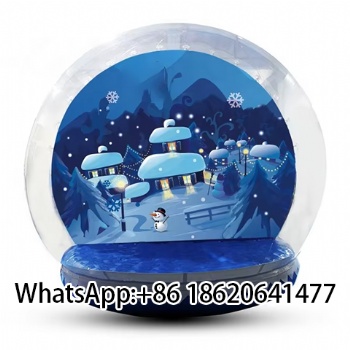 Large Inflatable Christmas Weatherproof  Snow Globe For Outdoor