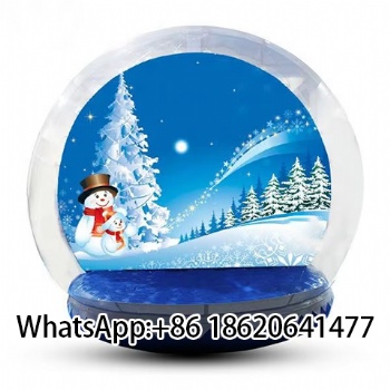 Large Inflatable Christmas Weatherproof  Snow Globe For Outdoor