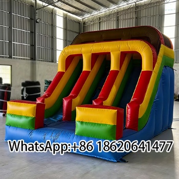 Factory Price Inflatable Double Dry Slide  Bounce House Party Game for Kids