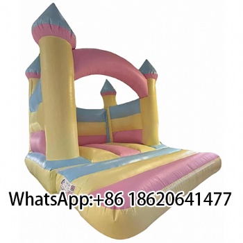 Factory Price Dopamine Color Jump Castle Inflatable Bounce House