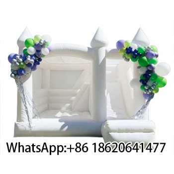 High Quality White Wedding Inflatable Bouncy Castle Jump House For Party