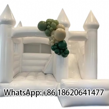High Quality White Wedding Inflatable Bouncy Castle Jump House For Party