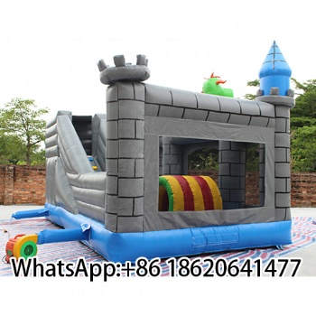 High Quality Dragon Theme Inflatable Jumper Castle Bounce House Combo with Slide for Kids