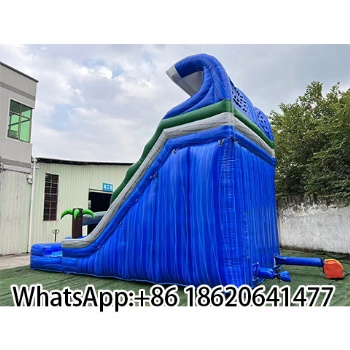 Commercial PVC Inflatable Water Slide Water With Pool For Kids