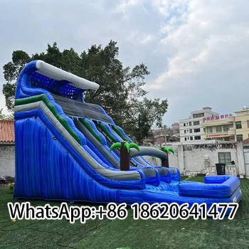 Commercial PVC Inflatable Water Slide Water With Pool For Kids