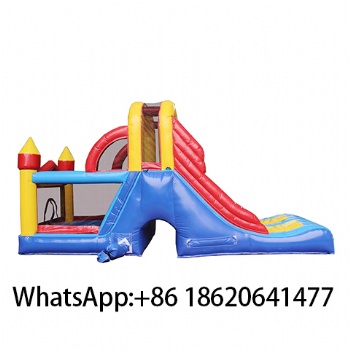 Commercial Inflatable Jump House Outdoor Bouncy Castle with Slide  for Kids