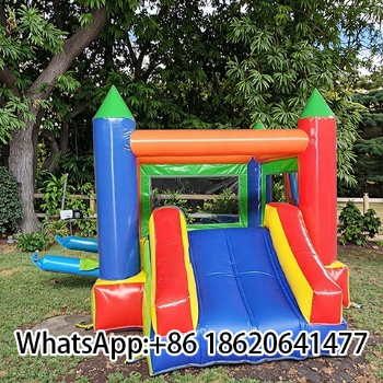 Commercial PVC Inflatable Jumper House Bounce Castle With Slide For Kids And Adults