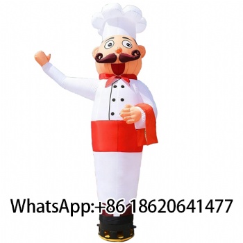 Wholesale Durable Inflatable Chef Sky Dancer Outdoor Restaurant Advertising Decoration