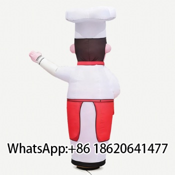 Wholesale Durable Inflatable Chef Sky Dancer Outdoor Restaurant Advertising Decoration