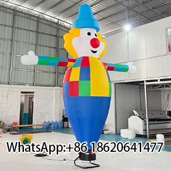 Hot Sale Oxford Tube Inflatable Clown Sky Air Dancer Man for Outdoor Advertising
