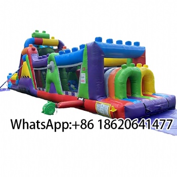 Durable Versatile Inflatable Lego Obstacle Course Ideal for Outdoor