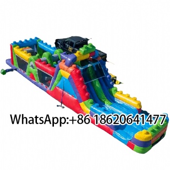 Durable Versatile Inflatable Lego Obstacle Course Ideal for Outdoor