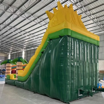Sunny Vibes Inflatable Slide Castle bouncing castle inflatable outdoor with pool