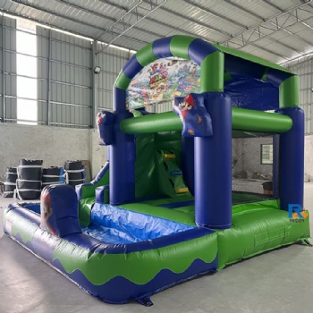 Super Mario Inflatable Castle bounce house with slide bouncy castle water slide