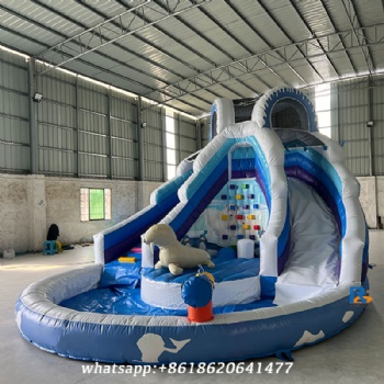 Ocean-themed Inflatable Slide outdoor blow up water slide kids