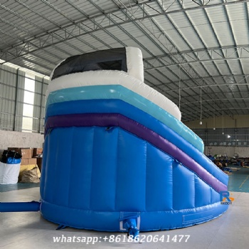 Ocean-themed Inflatable Slide outdoor blow up water slide kids