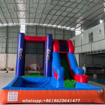 Batman-Themed Inflatable Water Slide    outdoor blow up water slide kids