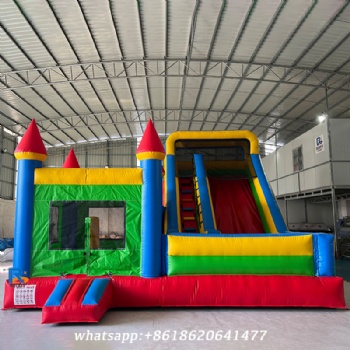 Inflatable castle slide    outdoor jumping castle   bounce house with slide