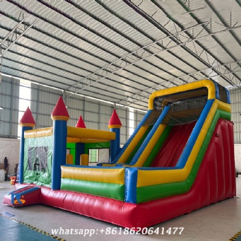 Inflatable castle slide outdoor jumping castle bounce house with slide