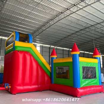 Inflatable castle slide outdoor jumping castle bounce house with slide