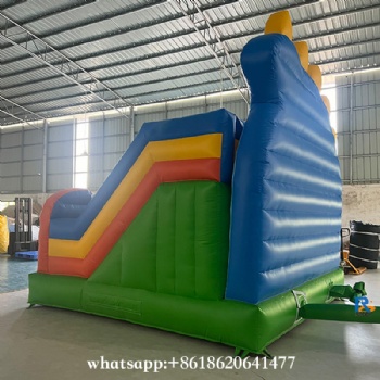 Dinosaur Jungle Inflatable Bounce House with slide inflatable air castle
