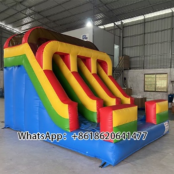 Factory Price Mini Inflatable Double Dry Slide Bounce Blow up Slide Game Party Toys for Kids