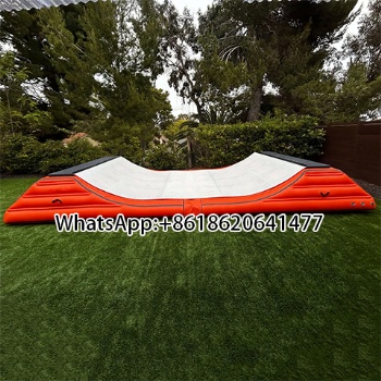 High Quality Inflatable Jump Stunt Bike airbag Inflatable Landing airbag Bmx Ramp for Skate Park
