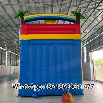 Watermelon - Themed Double - Lane Inflatable Water Slide