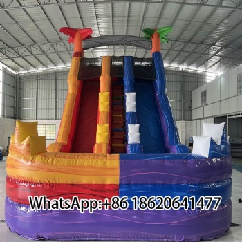 Vibrant Two - Lane Inflatable Slide for Fun - Seekers