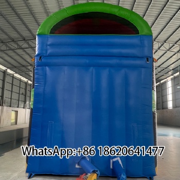 Space - Themed Inflatable Slide with Rainbow & Astronaut: Fun for Kids