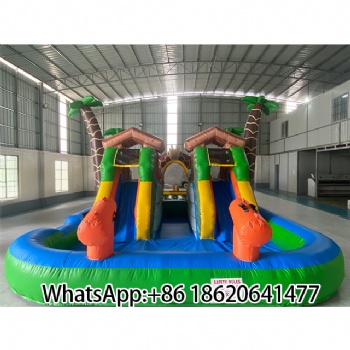 Outdoor Inflatable Water Park: Jungle Adventure for Kids