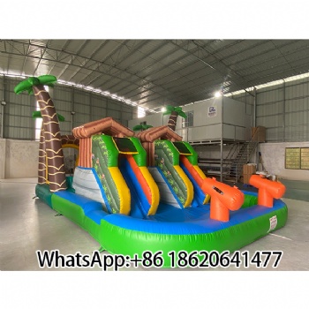 Outdoor Inflatable Water Park: Jungle Adventure for Kids