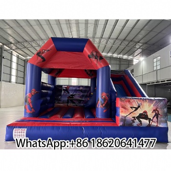 Spider - Man Inflatable Playground: Bounce & Slide Fun