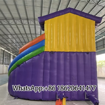 Colorful Inflatable Water Slide with Pool
