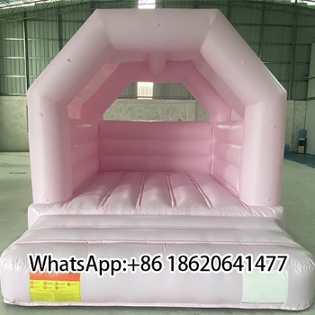 Pastel Pink Inflatable Jumping Castle