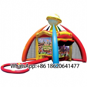 World Sports Games-Inflatable Carnival for Teens:Basketable,Socer&Football Challenges Available for Rental