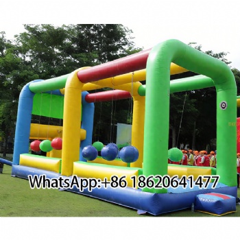 Giant Inflatable gauntlet balls challenge inflatable Obstable interactive Games