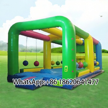 Giant Inflatable gauntlet balls challenge inflatable Obstable interactive Games