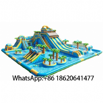 Inflatable Water Park with Slides - Ideal for Summer Water Fun