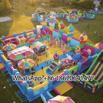 Inflatable Carnival - Style Playground: Castle & Fun Attractions”