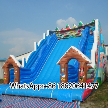 Inflatable Slide with Cartoon Decor: Perfect for Kids' Playgrounds