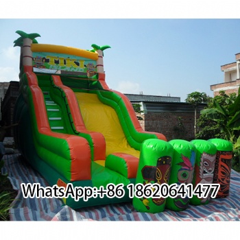 Outdoor Inflatable Slide: Tiki Island Adventure Design