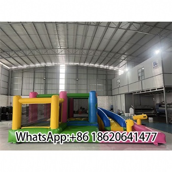 Large Inflatable Play Structure:Bounce Area & water Slide