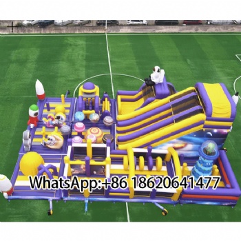 Astronaut-Themed Inflatable Park:Fun Among Planets&Rockets