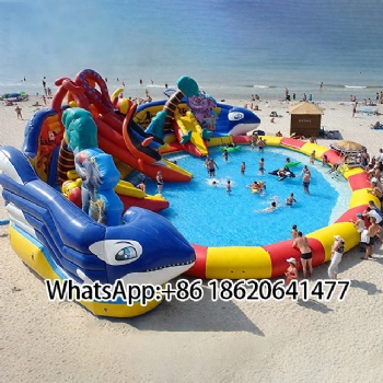 Inflatable Water Playground：Slides Bring Splashy Adventure