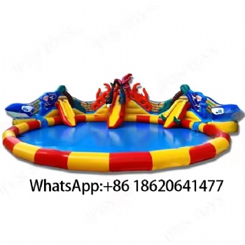 Inflatable Water Playground：Slides Bring Splashy Adventure