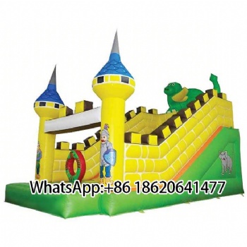 Medieval inflatable Castle Slide with Obstacles:Prossional Design for Adventure