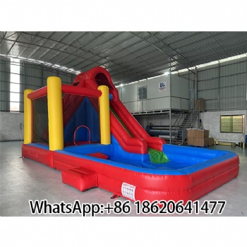 Backyard Adventure Hub: Inflatable Water Slide, Bounce & Pool in One