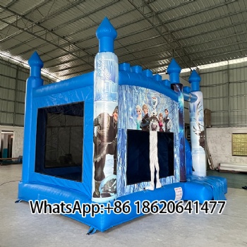 Frozen-Themed Inflatable Bounce Castle with Slide: Perfect for Kids' Parties